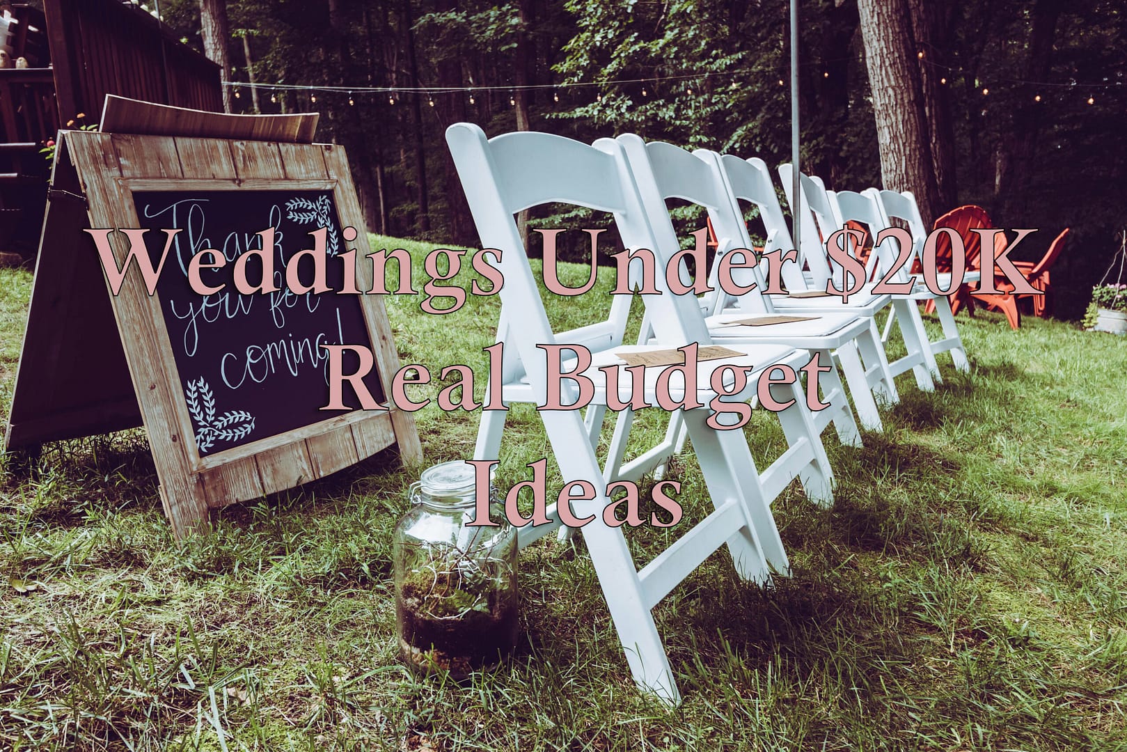 Backyard Affordable wedding venue - wedding under 20k