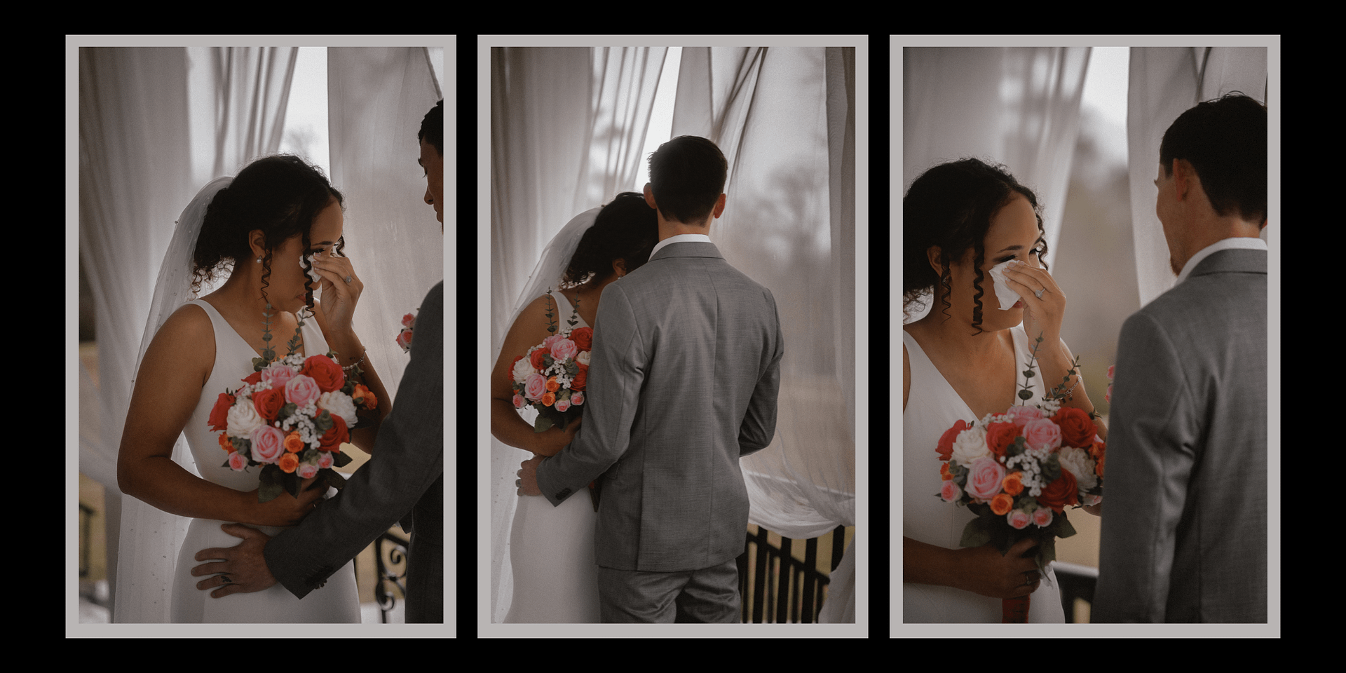 Minimalist Family Three Photo Collage 2160 x 1080 px